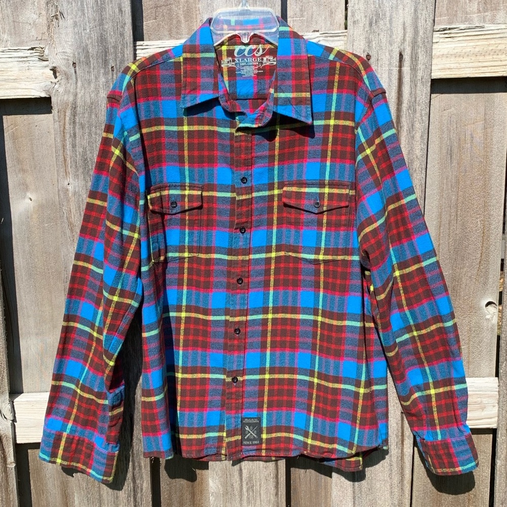 CCS Plaid Flannel Shirt XL